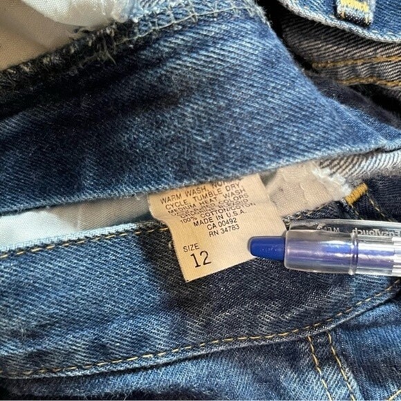 Vintage Lee High Rise Pleated Jeans, Union Made - Picture 10 of 11